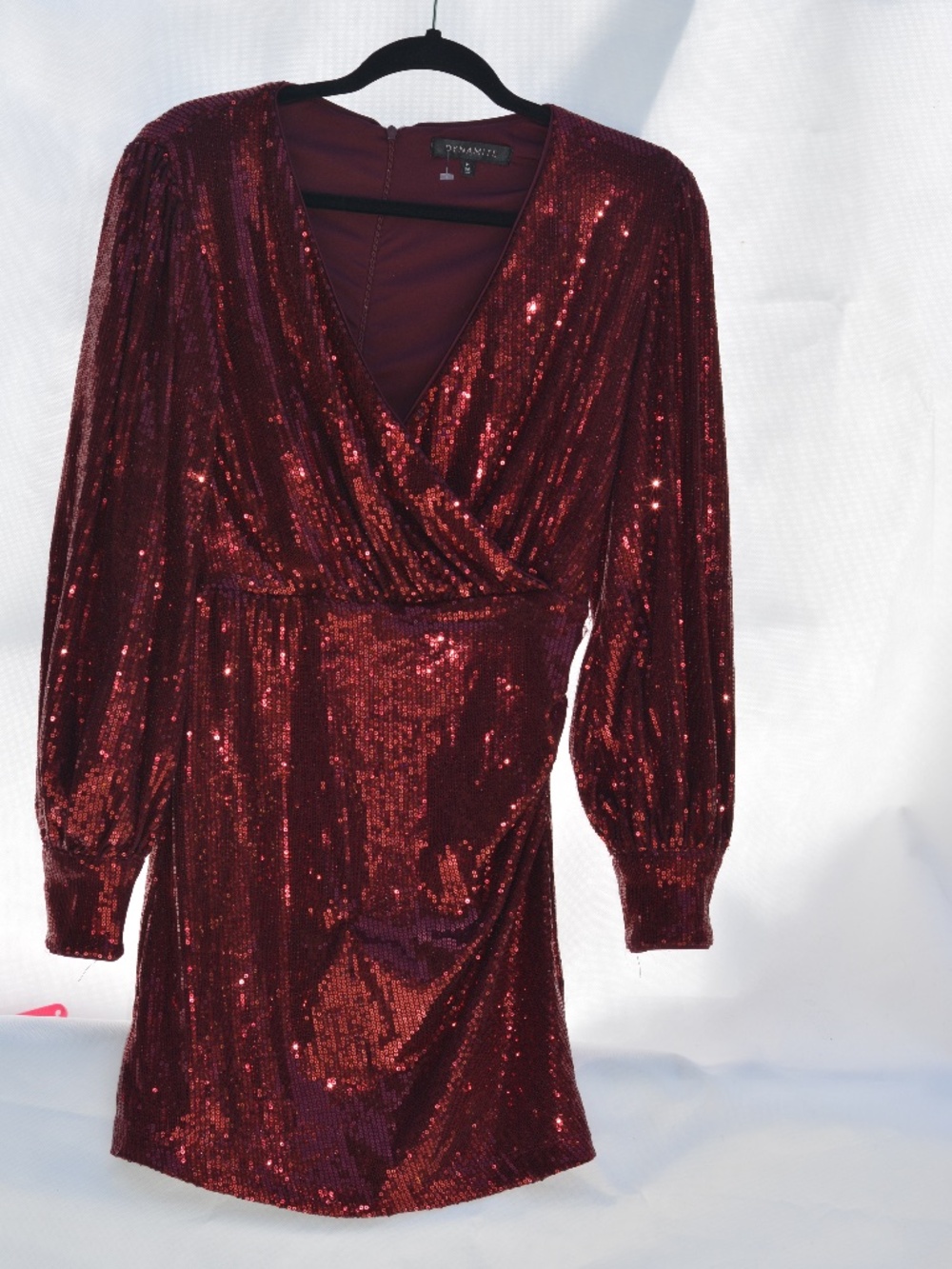 Dynamite Red Sequin Dress SZ M B-15C